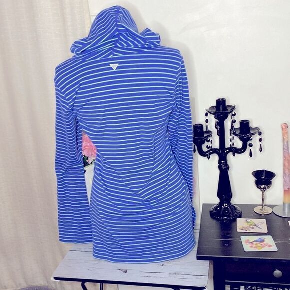 🌷 Columbia🌷 Omni Wick Advanced Evaporation Striped Long Hooded Top - Picture 6 of 9